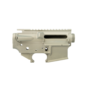 Receiver Set:  Mod 1 Stripped Upper & Lower Receiver- 7075, Clear *COSMETIC BLEMISH*
